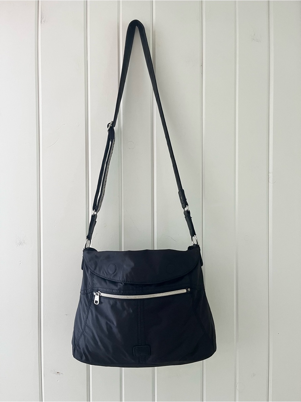 The Sak Esperato Recycled Nylon Hobo Bag in black